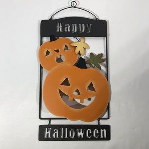Happy Halloween Door Sign Wall Art NWOT